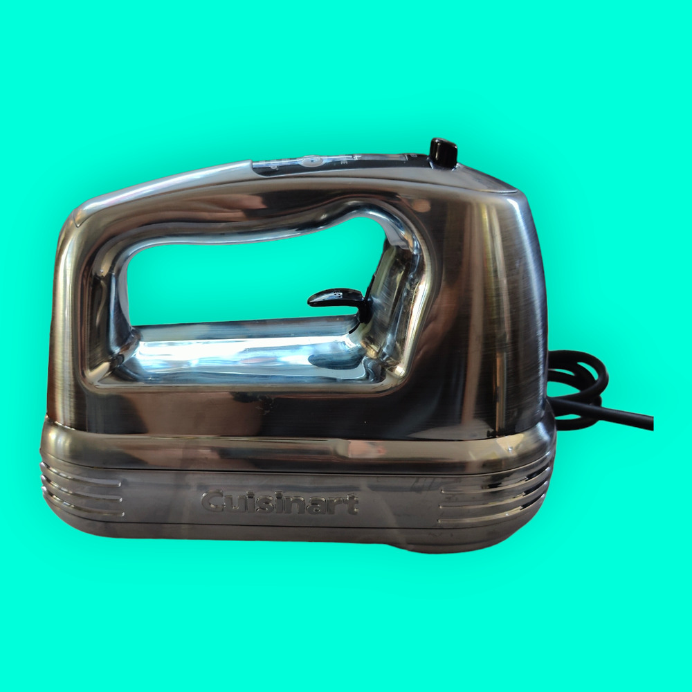Cuisinart Power Advantage Electric Hand Mixer Chrome With Case & Attachments